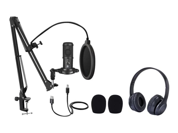 Easypix MyStudio - Podcast Kit hodetelefons- og mikrofonsett