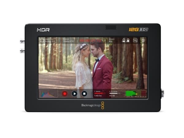 Blackmagic Video Assist 12G HDR - LCD / DVR-kombo - farge - på kamera - 5" - Høyoppløsning