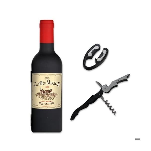 Sommelierask i form av en vinflaska