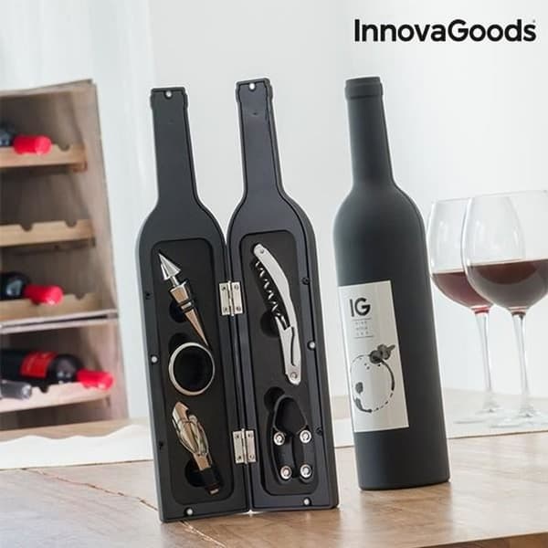 Sommelier-kit i form av en vinflaska (5 stycken) - Bar och oenologitillbehör