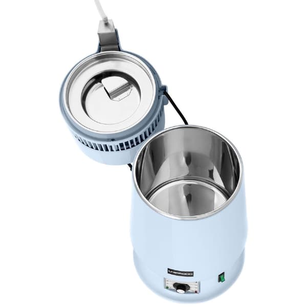Destillerivanddestiller med temperaturkontrol + glaskande 4 l
