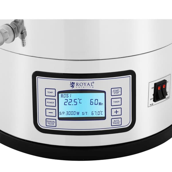 Kahvinkeitin oluen tuotantoon ajastimella ammattimainen ruostumaton teräs LCD 3000 W 50 l