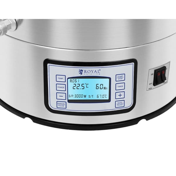 Mash vedenkeitin oluen tuotantoon, ruostumaton teräs 2500W LCD 40L