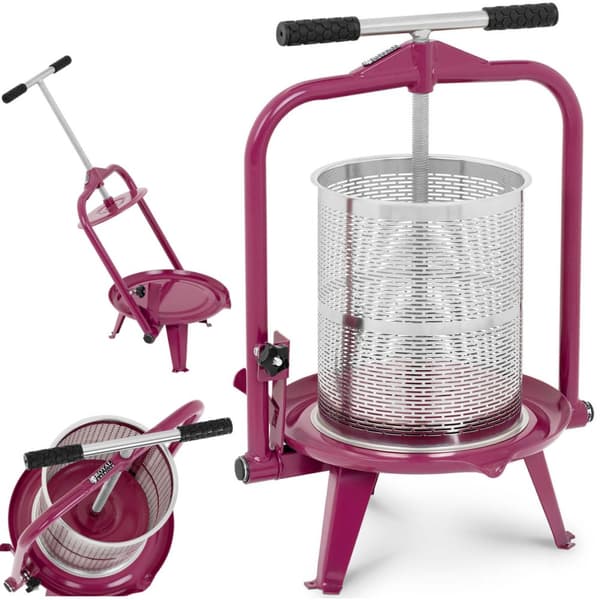 Viinipuristin, runkomehupuristin, ruostumaton teräs, 14L