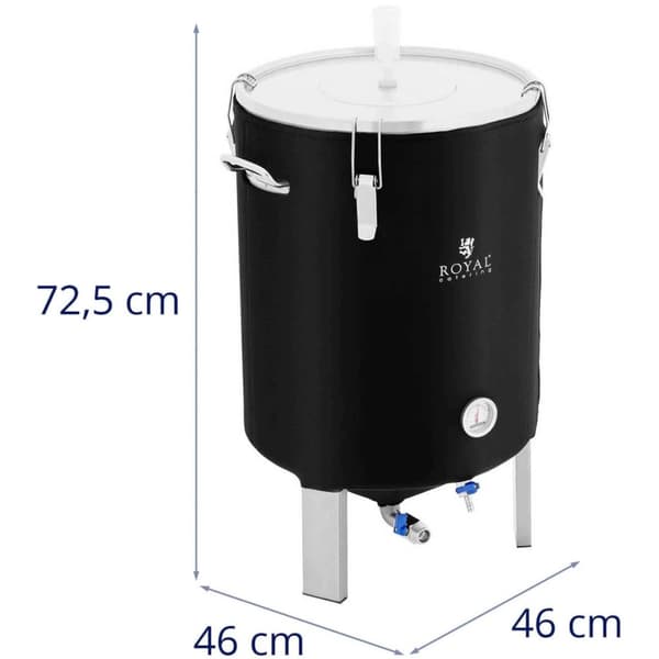 Behållarjäsning panna öl vinjäsning med isolering 0-40C 60 l