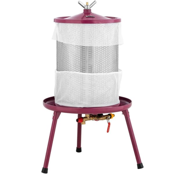 Hydropress, vesipuristin hedelmille, viinille ja mehulle, 40 l + 5 pussia