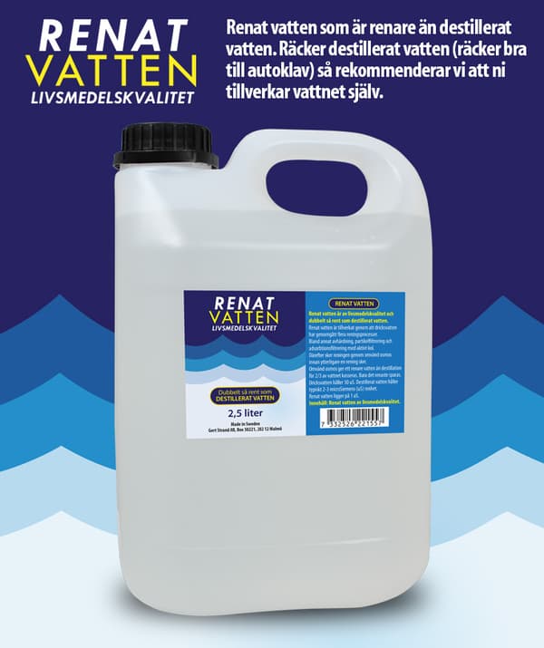 Renat vatten 2 1/2 Liter