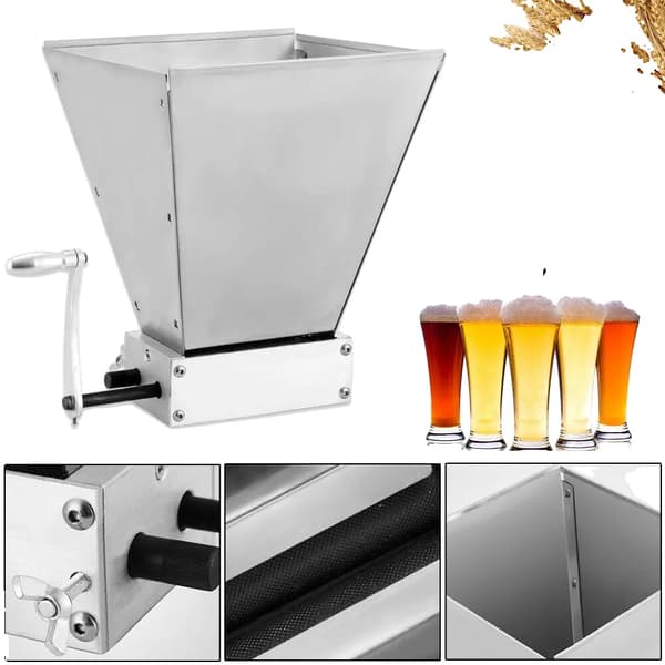 Maltknuser, justerbar rulleafstand, manuelle og motoriserede muligheder, kompakt design