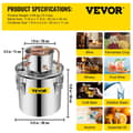 Miniatyrbillede 2 af 2: Alkohol Destillator, 20 L Kedelkapacitet, Nem Rengøringsdesign, Automatisk Drift,20L