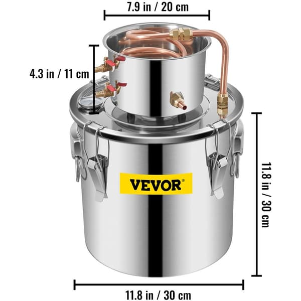 Alkoholipoltin, 2800W Teho, Ruostumaton Teräsrakenteinen,5GAL