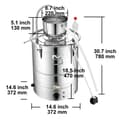 Pikkukuva 2 / 2: Alkoholipoltin, 2800W Teho, Ruostumaton Teräsrakenteinen,30L