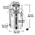 Pikkukuva 2 / 2: Alkoholipoltin, 2800W Teho, Ruostumaton Teräsrakenteinen,50L