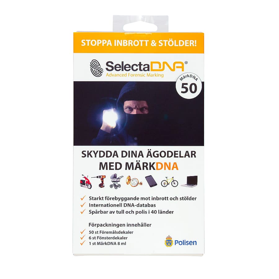 Selecta DNA Stöldskyddsmärkning för 50 föremål
