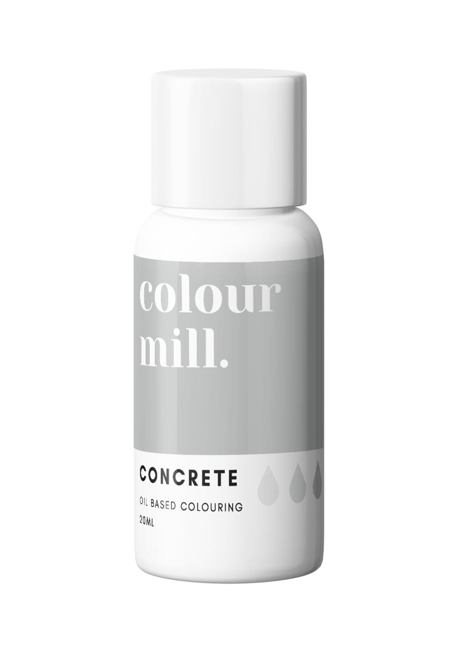 Concrete 20ml Oljebaserad Ätbar Färg Colour Mill