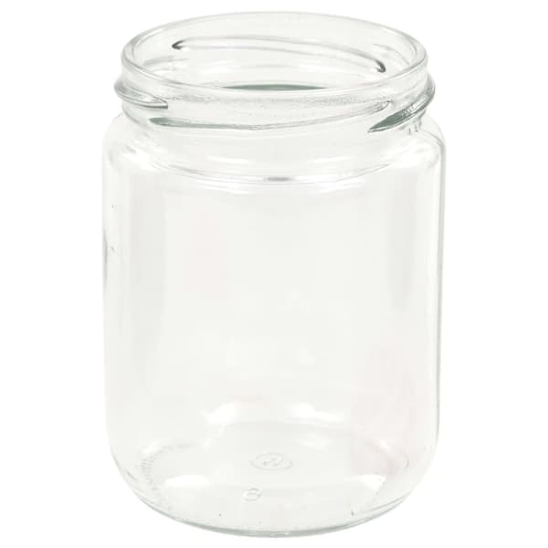 Honningkrukker - Living syltetøjsglas 96 stk. med hvide og røde låg 230 ml