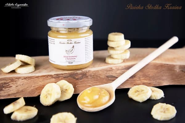 Kermainen hunaja banaanilla Pasieka Słodka Kraina 250g