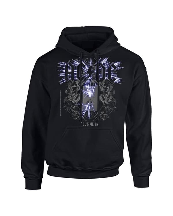 Ac/Dc Plug Me In Black Men Hoodie Hoodie