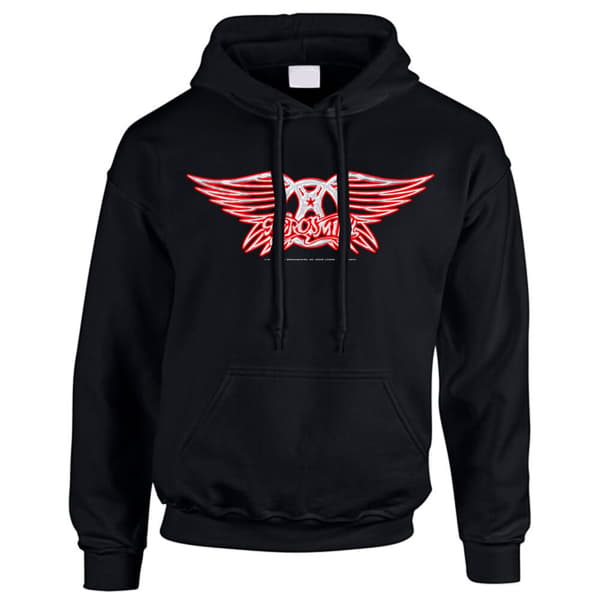 Aerosmith - Logo  Hoodie Hoodie Sort XX-Large