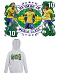 Miniatyrbild 4 av 8: Neymar barn huvtröja med Brasilien spelare design