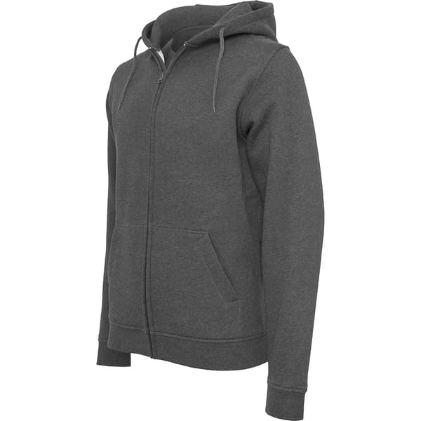 Build Your Brand Mens Heavy Zip Up Hoodie