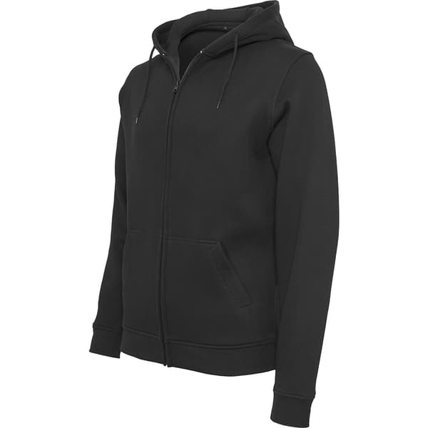 Build Your Brand Mens Heavy Zip Up Hoodie