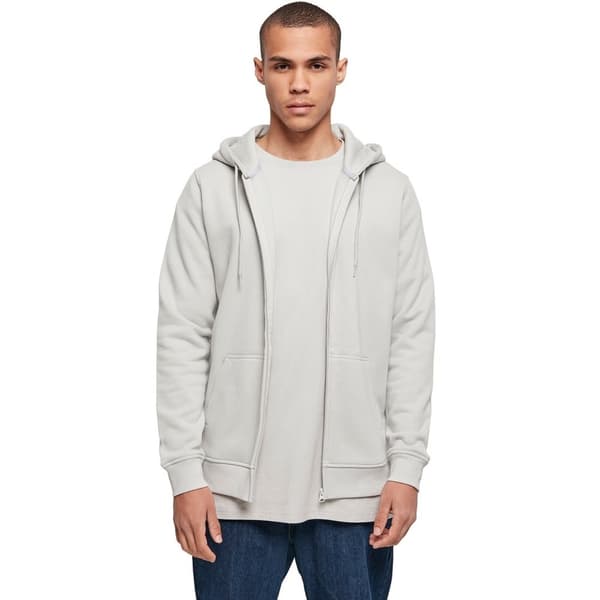 Build Your Brand Mens Heavy Zip Up Hoodie