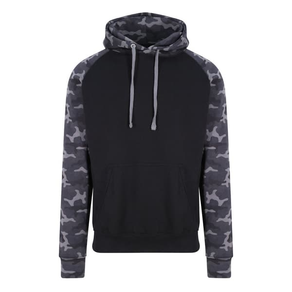 Awdis Just Hoods Adults Unisex Two Tone Hooded Baseball Sweatshirt/Hoodie