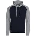 Miniatyrbilde 1 av 2: Awdis Just Hoods Adults Unisex Two Tone Hooded Baseball Sweatshirt/Hoodie