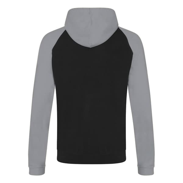 Awdis Just Hoods Adults Unisex Two Tone Hooded Baseball Sweatshirt/Hoodie