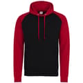 Miniatyrbilde 1 av 2: Awdis Just Hoods Adults Unisex Two Tone Hooded Baseball Sweatshirt/Hoodie