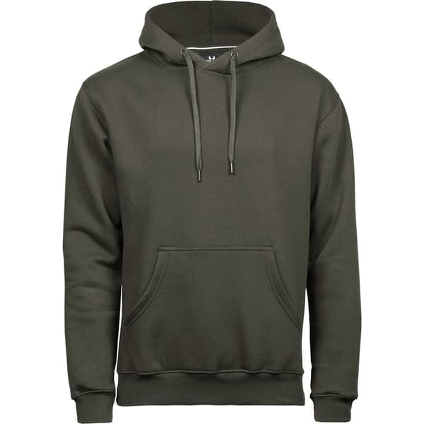 Tee Jays Sweatshirt med huva i bomullsblandning för män
