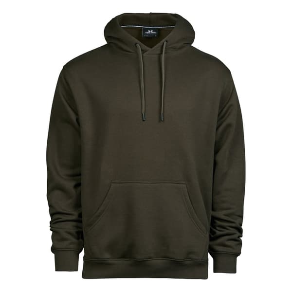 Tee Jays Sweatshirt med huva i bomullsblandning för män