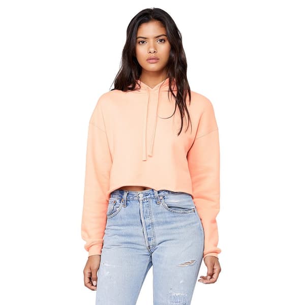 Bella + Canvas Kvinnor/Damer med klippta fleecehattar Peach S