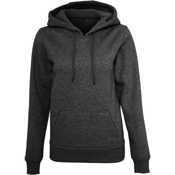 Build Your Brand Kvinnor/Damer Heavy Pullover Hoodie Black XS