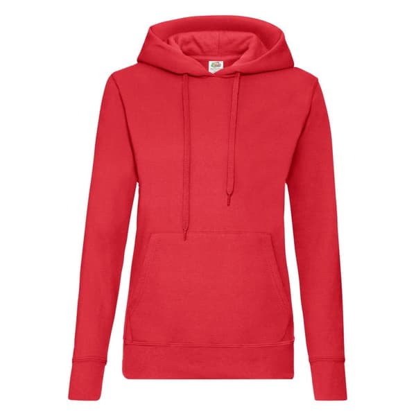 Fruit of the Loom Ladies Lady Fit Hooded Sweatshirt / Hoodie med huva