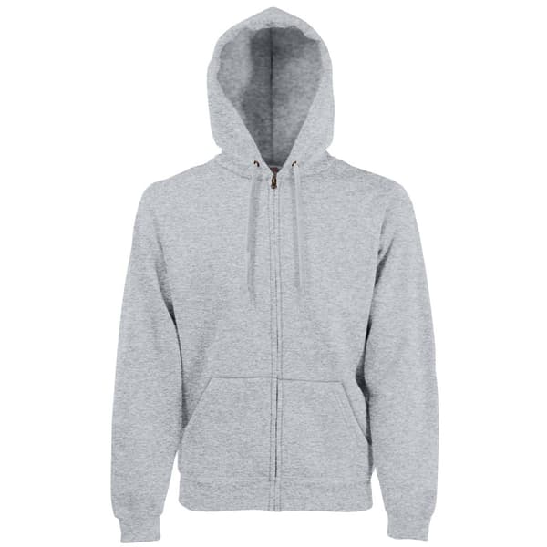 Fruit Of The Loom Mens Premium 70/30 Hooded Zip-Up Sweatshirt / Hoodie
