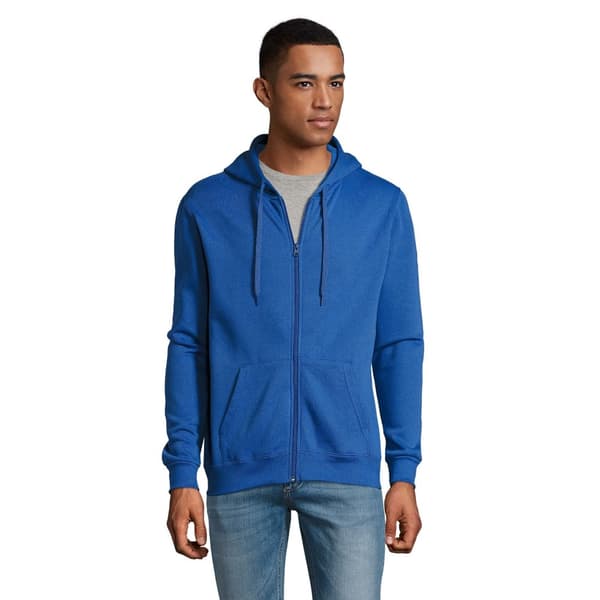 SOLS Mens Stone Zip Up Plain Hoodie