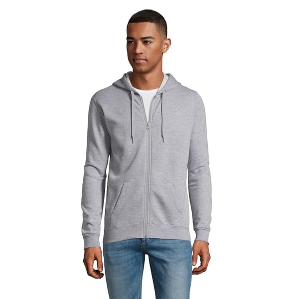 SOLS Mens Stone Zip Up Plain Hoodie