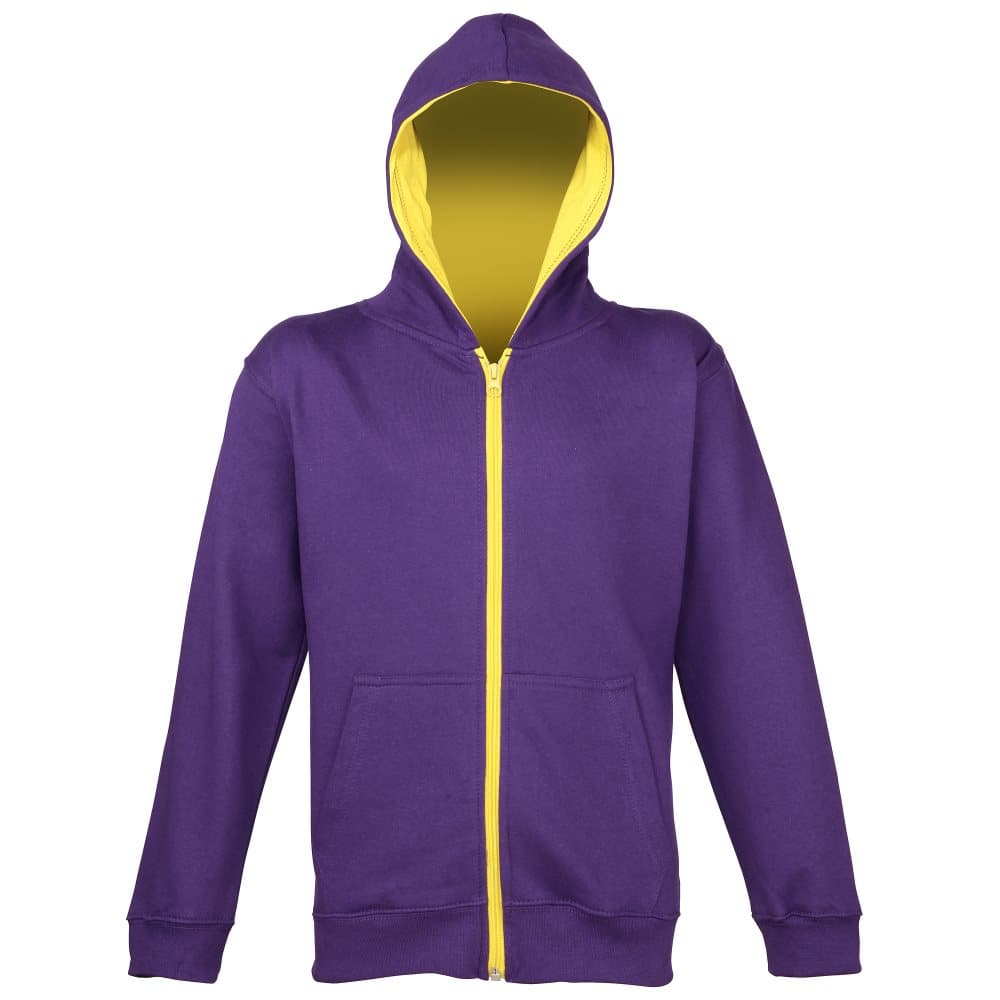 Awdis Ungdomar Unisex Varsity Hooded Sweatshirt / Hoodie / Zoodie / Skolkläder