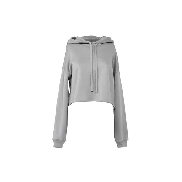 Bella + Canvas Ladies Cropped Hoodie Storm XL