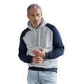 Pikkukuva 5 / 5: Tee Jays Mens Two Tone Raglan Hooded Sweatshirt
