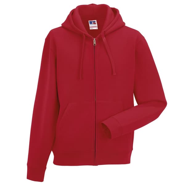 Russell Mens Authentic Full Zip Hooded Sweatshirt / Hoodie med hel dragkedja