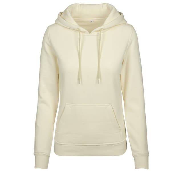 Build Your Brand Kraftig hættetrøje/sweatshirt til kvinder Soft Yellow XS