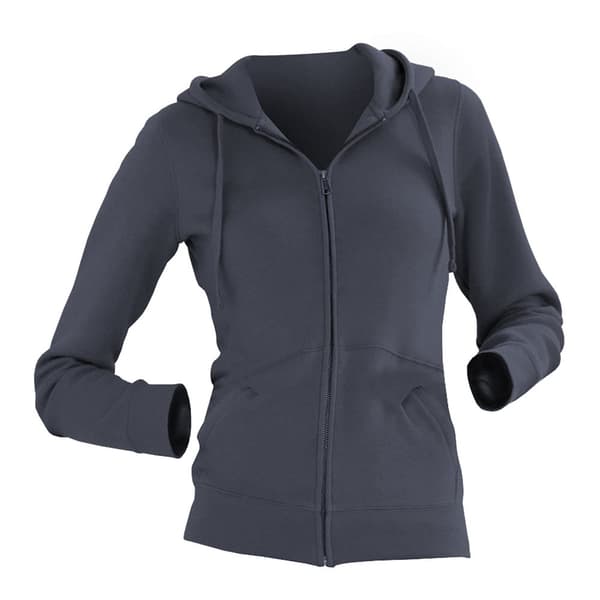 Russell Ladies Premium Authentic Hoodie med dragkedja (3-lagers tyg)