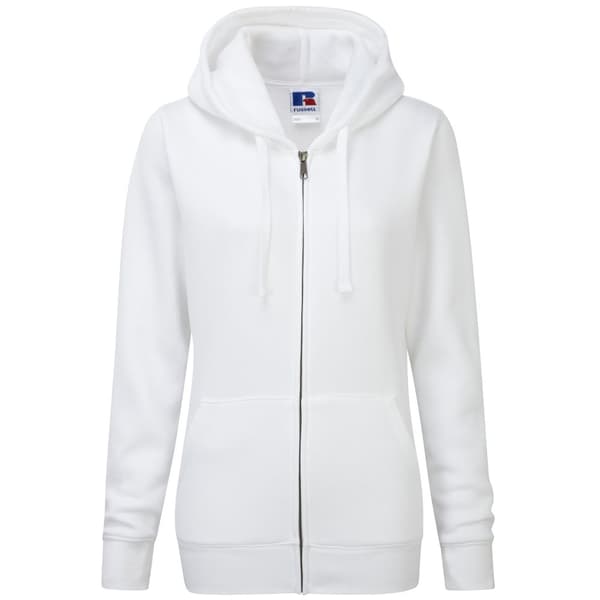 Russell Ladies Premium Authentic Hoodie med dragkedja (3-lagers tyg)
