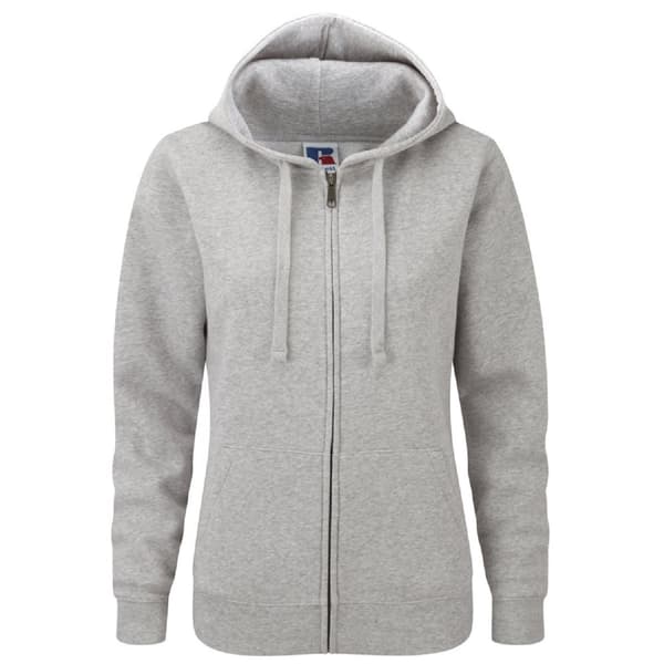 Russell Ladies Premium Authentic Hoodie med dragkedja (3-lagers tyg)