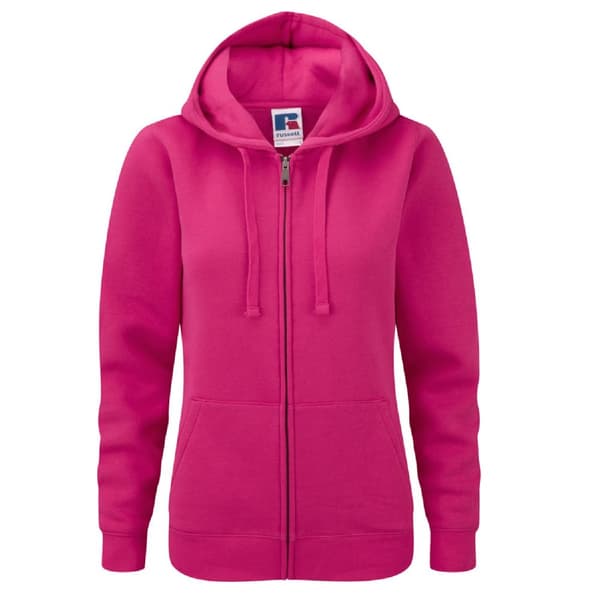 Russell Ladies Premium Authentic Hoodie med dragkedja (3-lagers tyg)