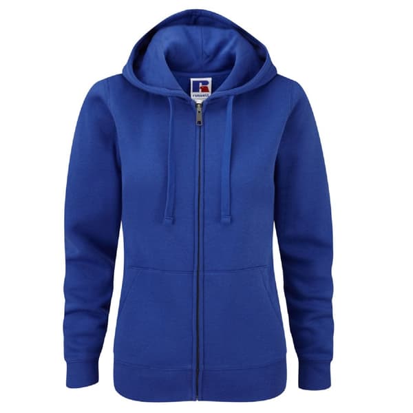 Russell Ladies Premium Authentic Hoodie med dragkedja (3-lagers tyg)