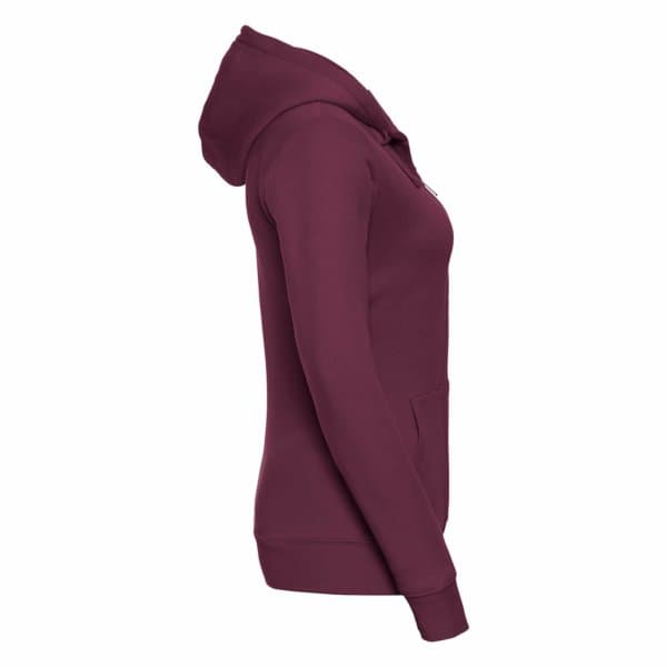 Russell Ladies Premium Authentic Hoodie med dragkedja (3-lagers tyg)