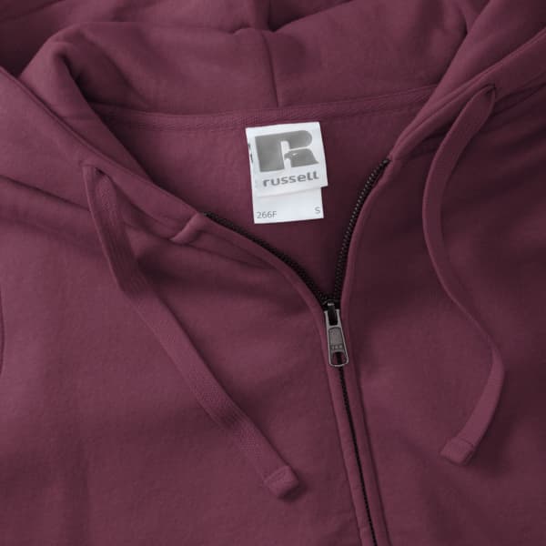 Russell Ladies Premium Authentic Hoodie med dragkedja (3-lagers tyg)